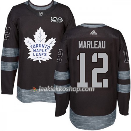 Miehille NHL Toronto Maple Leafs Pelipaita Patrick Marleau 12 1917-2017 100th Anniversary Adidas Musta Authentic